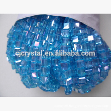 sparkle jewelry crystal square cube beads